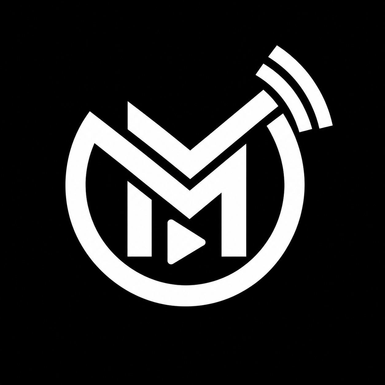MegaDash Media White Logo 2
